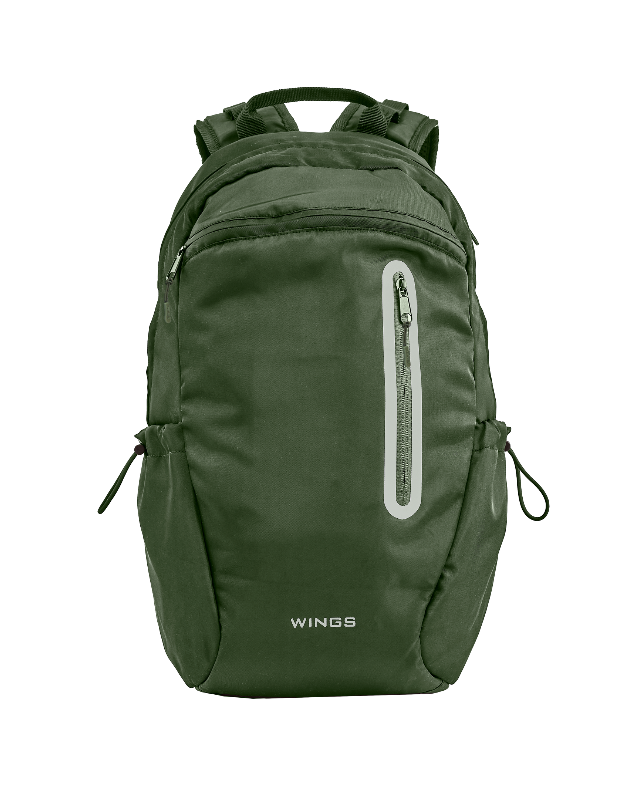 Plecak szkolny WINGS 24L laptop 15,6 cala z odblaskami i organizerem A4 GREEN
