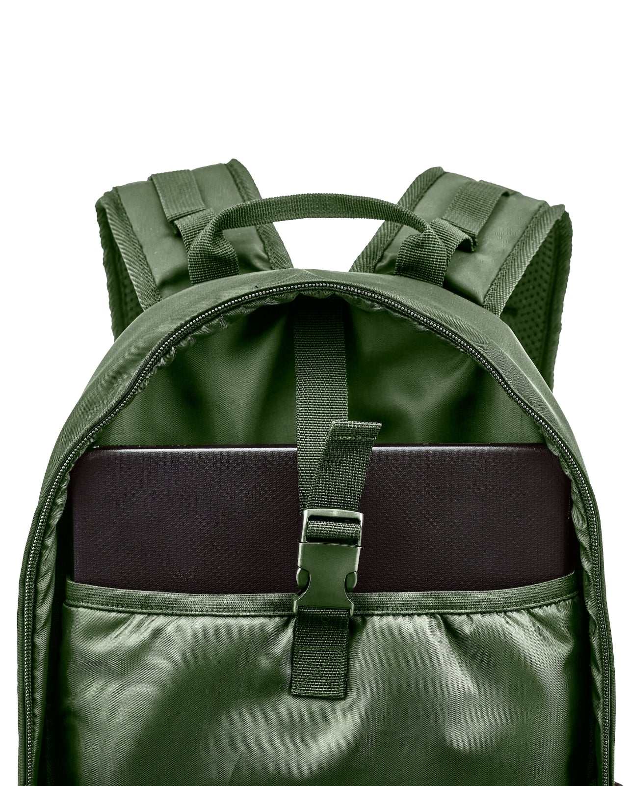 Plecak szkolny WINGS 24L laptop 15,6 cala z odblaskami i organizerem A4 GREEN