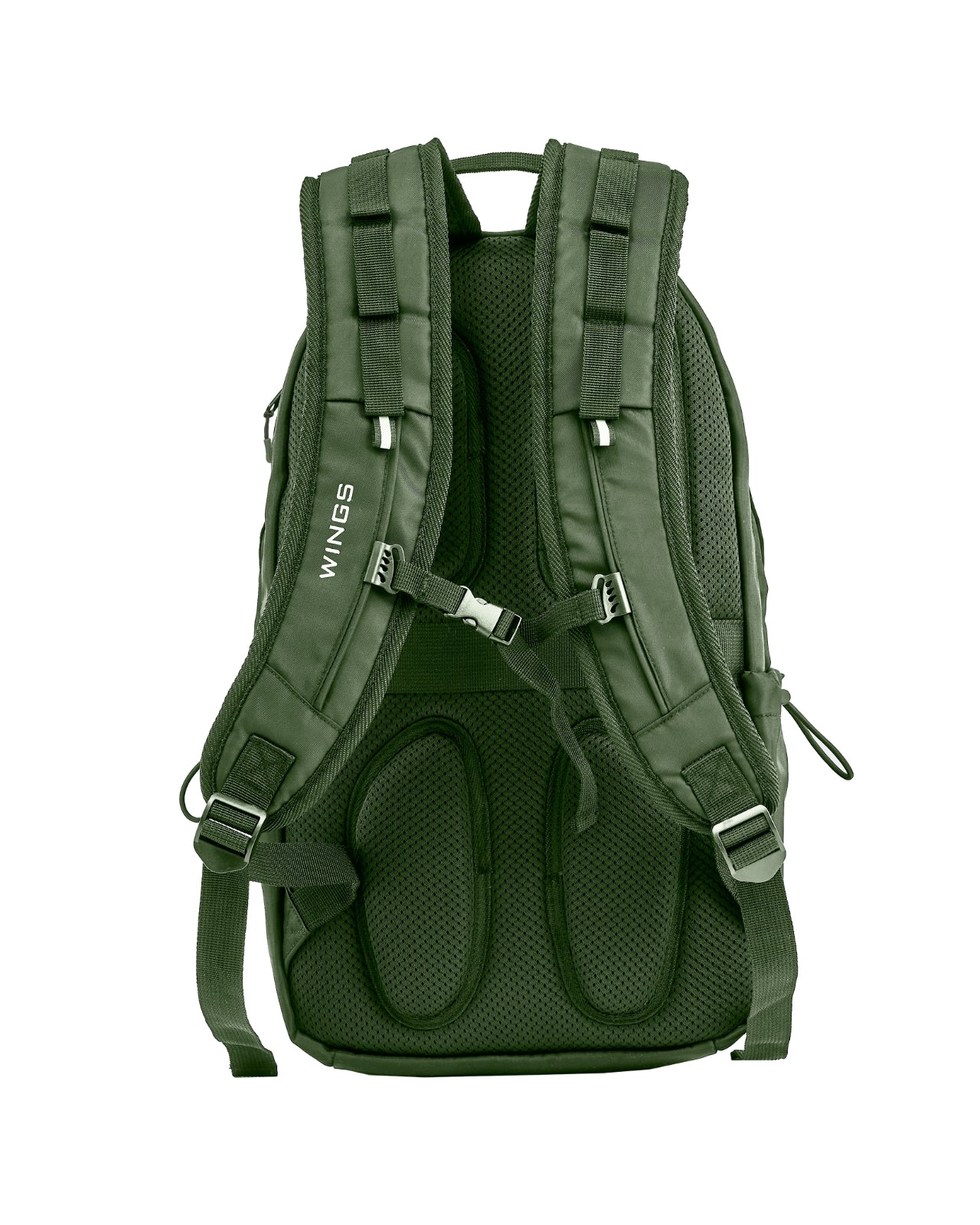 Plecak szkolny WINGS 24L laptop 15,6 cala z odblaskami i organizerem A4 GREEN