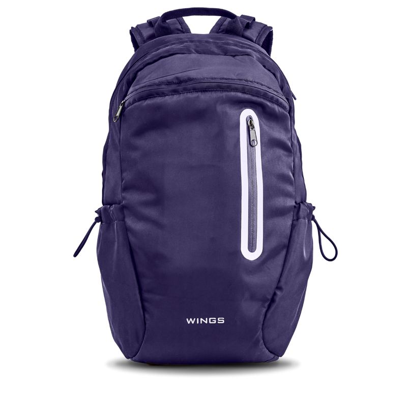 Plecak szkolny WINGS 24L laptop 15,6 cala z odblaskami i organizerem A4 NAVY BLUE