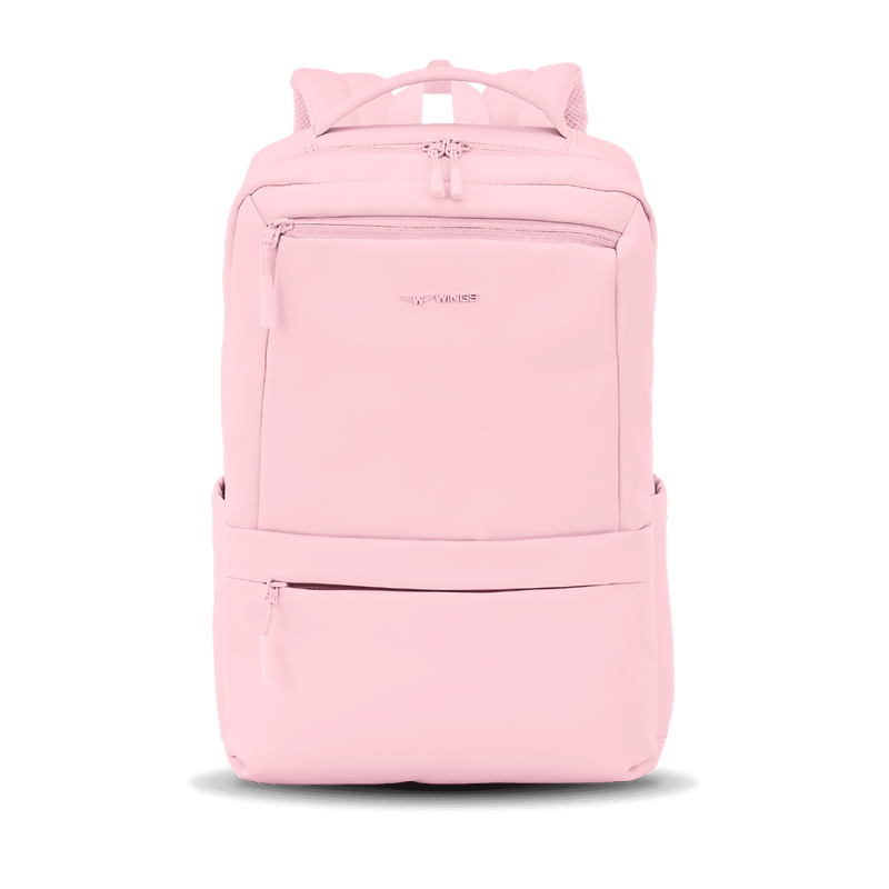 Plecak kabinowy WINGS CBP003 bagaż z kieszenią na laptop i systemem wentylacji pleców PINK