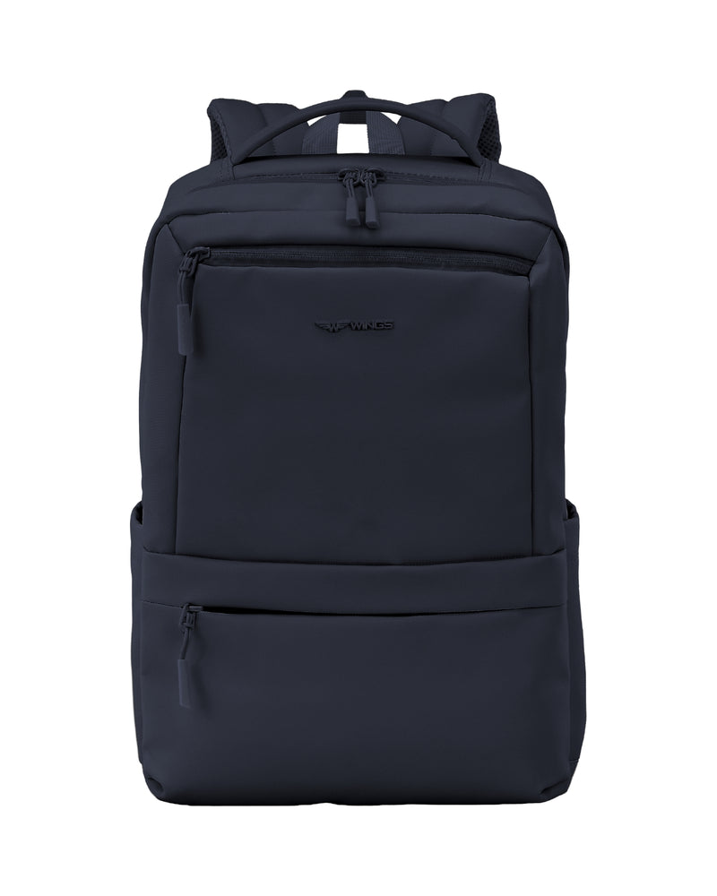 Plecak kabinowy WINGS CBP003 bagaż z kieszenią na laptop i systemem wentylacji pleców DARK BLUE