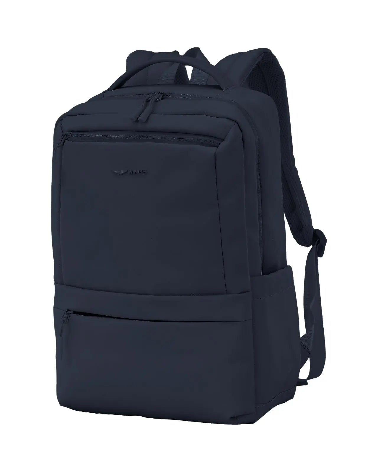 Plecak kabinowy WINGS CBP003 bagaż z kieszenią na laptop i systemem wentylacji pleców DARK BLUE CABIN BACKPACK