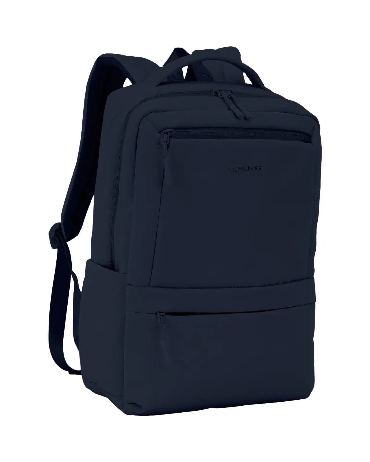 Plecak kabinowy WINGS CBP003 bagaż z kieszenią na laptop i systemem wentylacji pleców DARK BLUE CABIN BACKPACK
