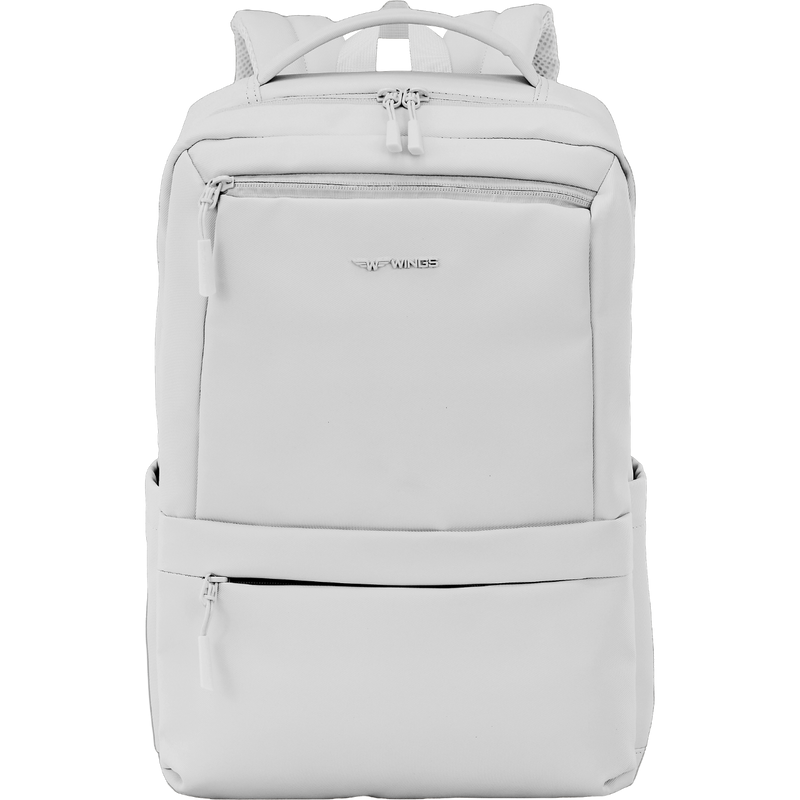 Plecak kabinowy WINGS CBP003 bagaż z kieszenią na laptop i systemem wentylacji pleców GREY