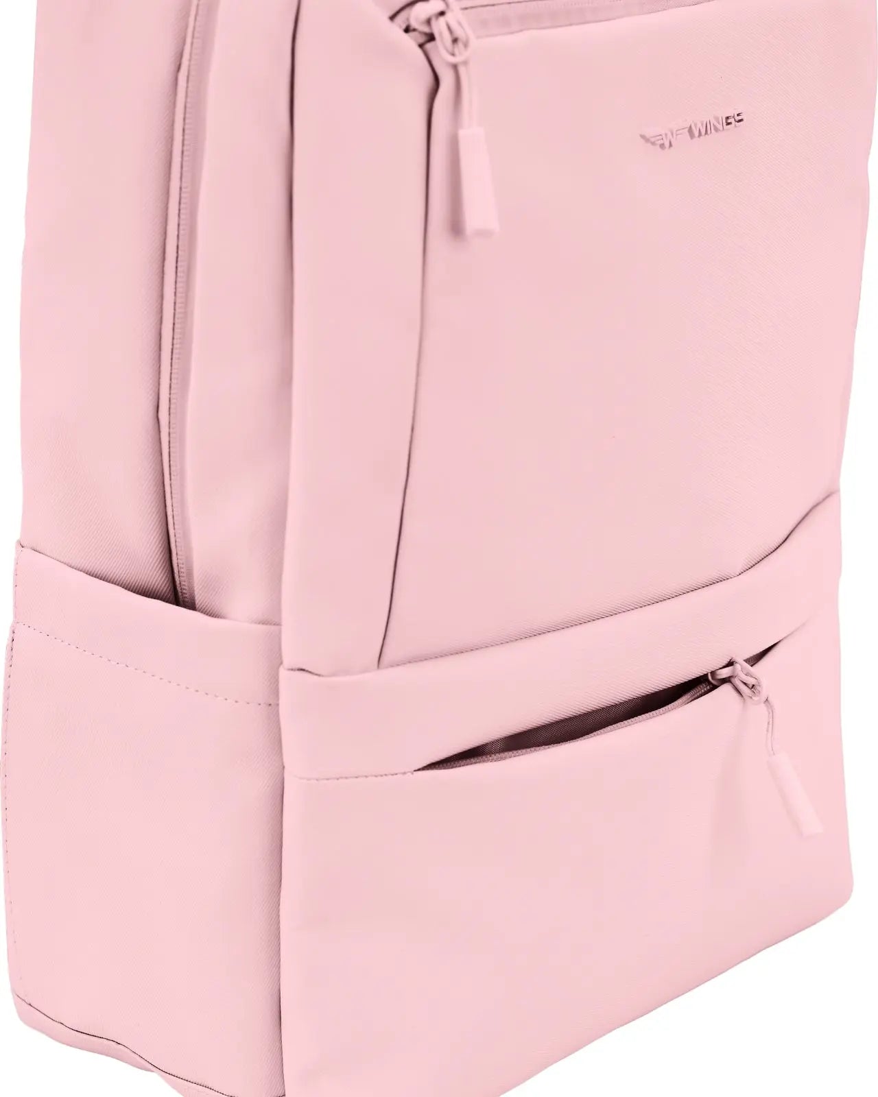 Plecak kabinowy WINGS CBP003 bagaż z kieszenią na laptop i systemem wentylacji pleców PINK CABIN BACKPACK