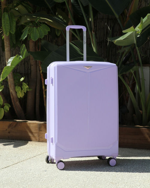 Walizka duża Wings COCKATIEL 28" polipropylen WHITE PURPLE