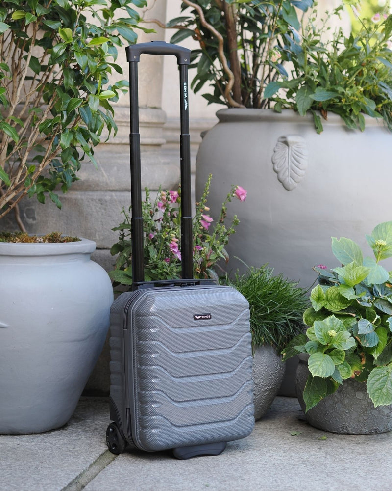 Walizka kabinowa mini Wings CRAKE 16" DARK GREY