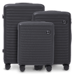 Komplet 3 WALIZEK Wings ABS+ COOT Black