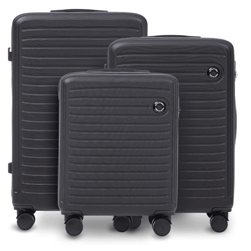 Komplet 3 WALIZEK Wings ABS+ COOT Black