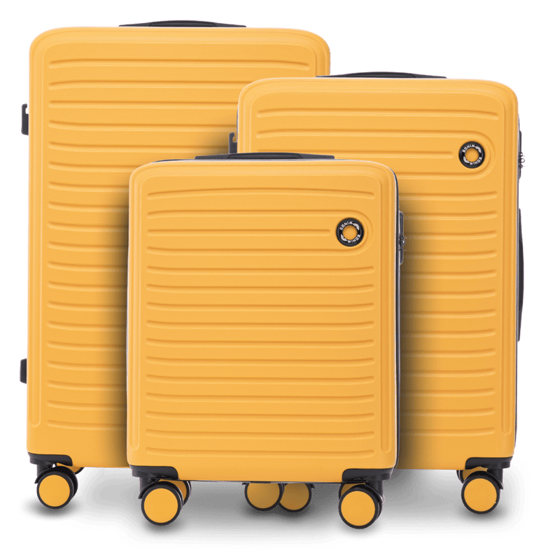 Komplet 3 WALIZEK Wings ABS+ COOT Yellow