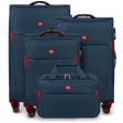 Zestaw 3 walizek DIPPER + torba podręczna Wings BLUE