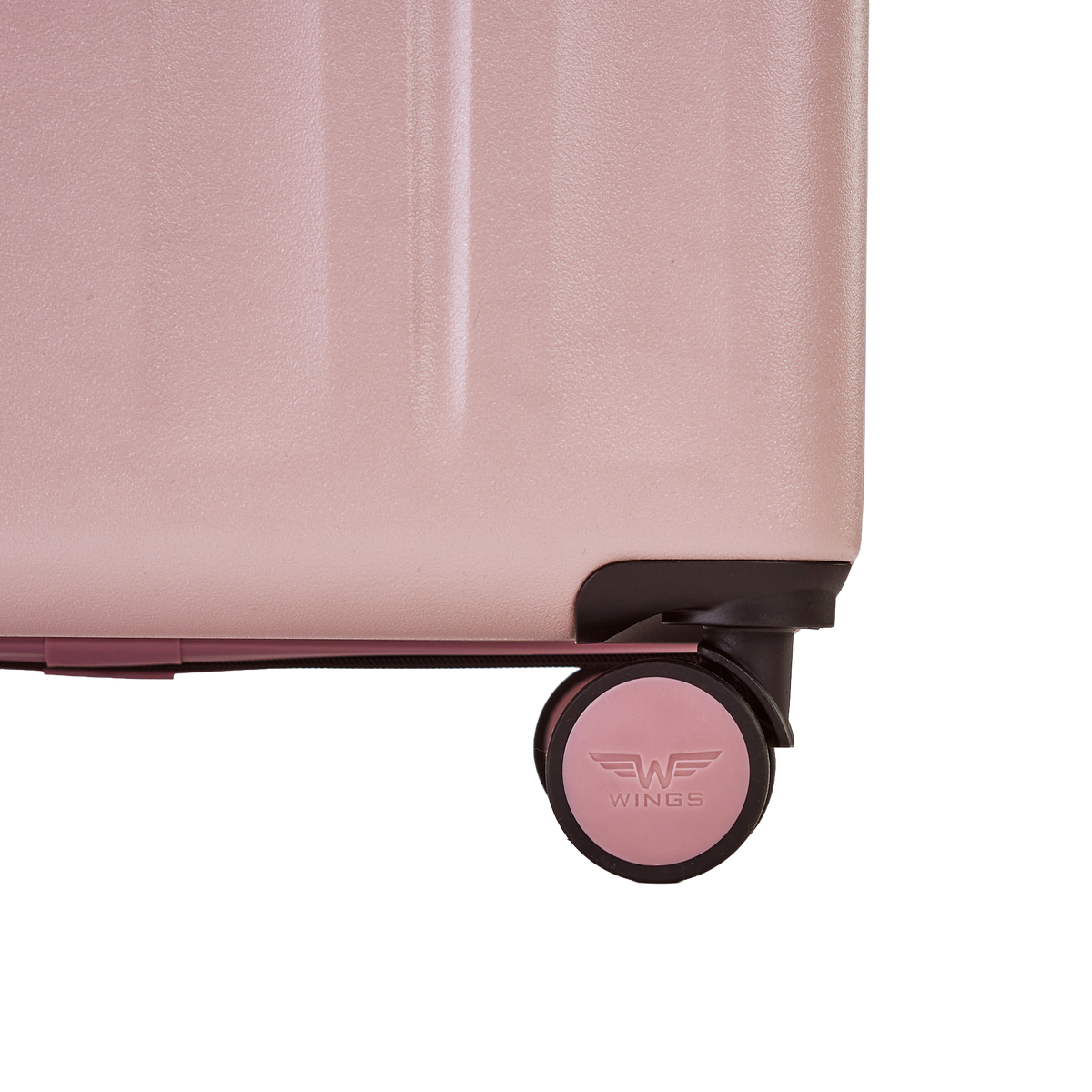 Walizka KABINOWA z przednią kieszenią WINGS GREBE 20" ROSE GOLD