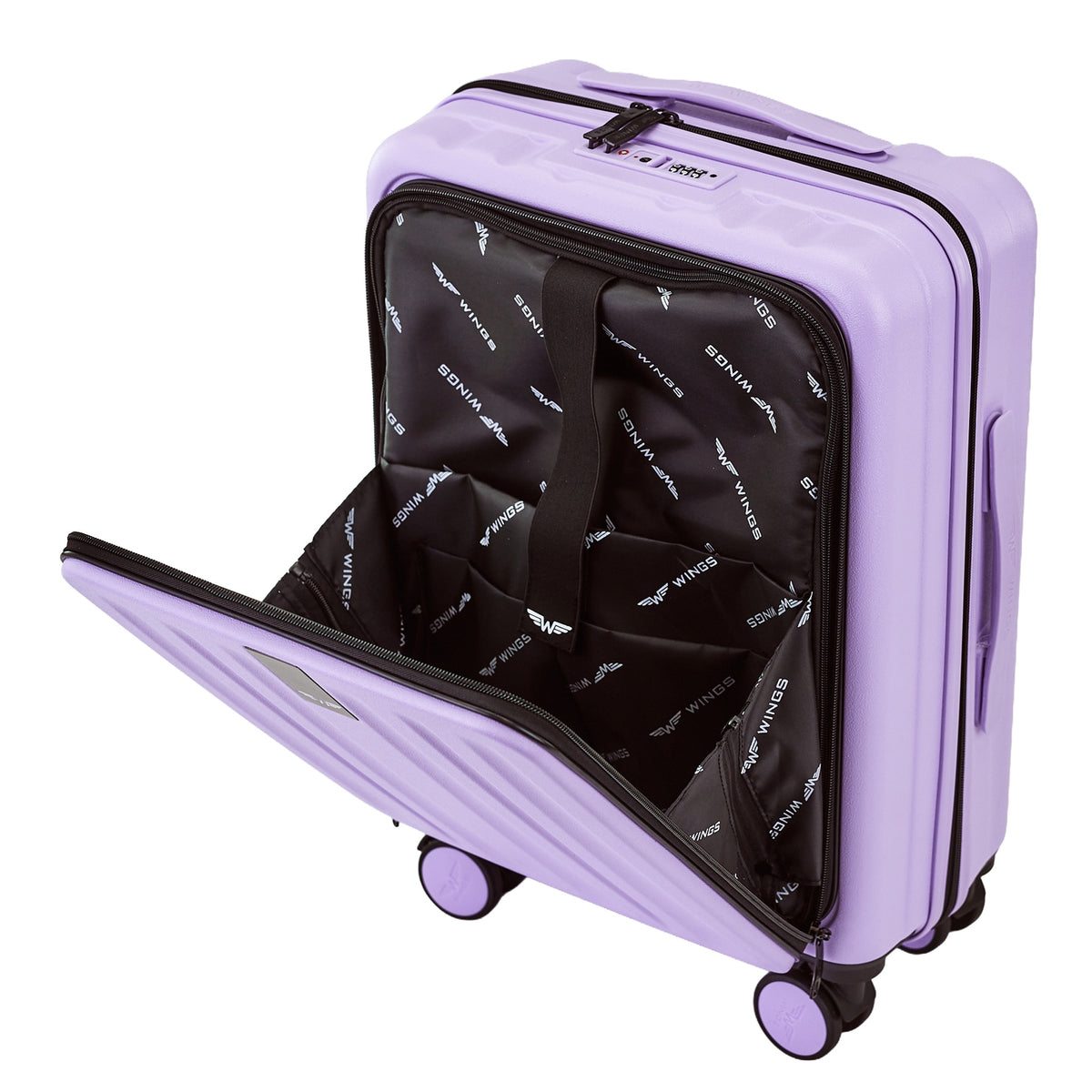 Zestaw 3 walizek WINGS GREBE WHITE PURPLE