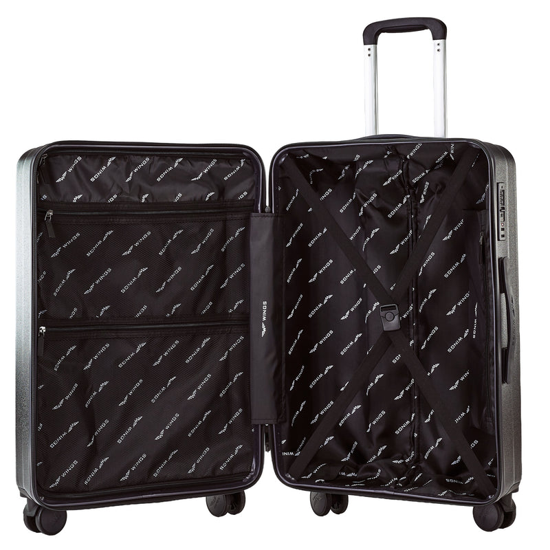 Zestaw 3 walizek WINGS GREBE BLACK