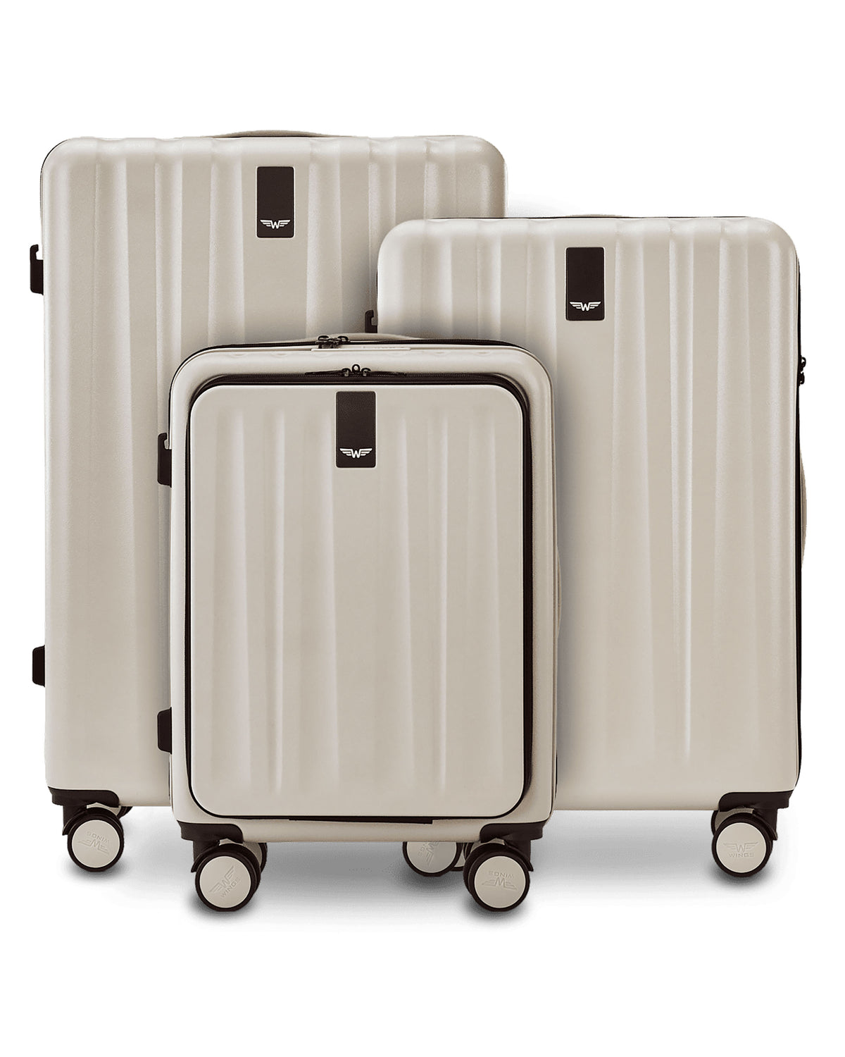 Zestaw 3 walizek WINGS GREBE BEIGE