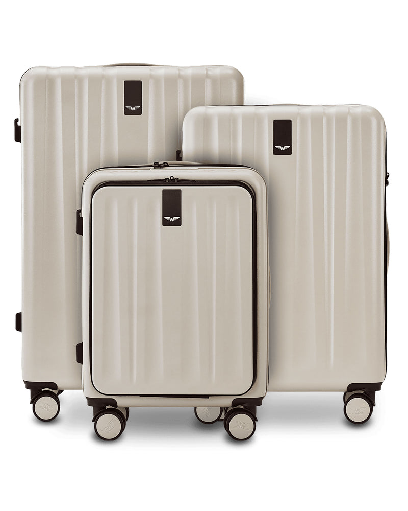 Zestaw 3 walizek WINGS GREBE BEIGE
