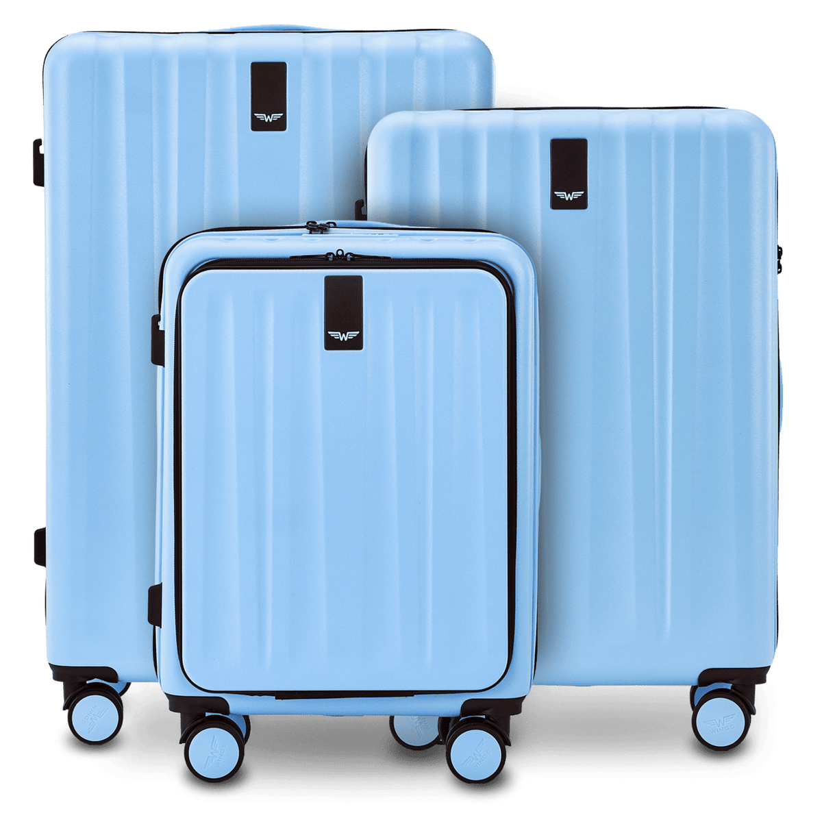 Zestaw 3 walizek WINGS GREBE LIGHT BLUE