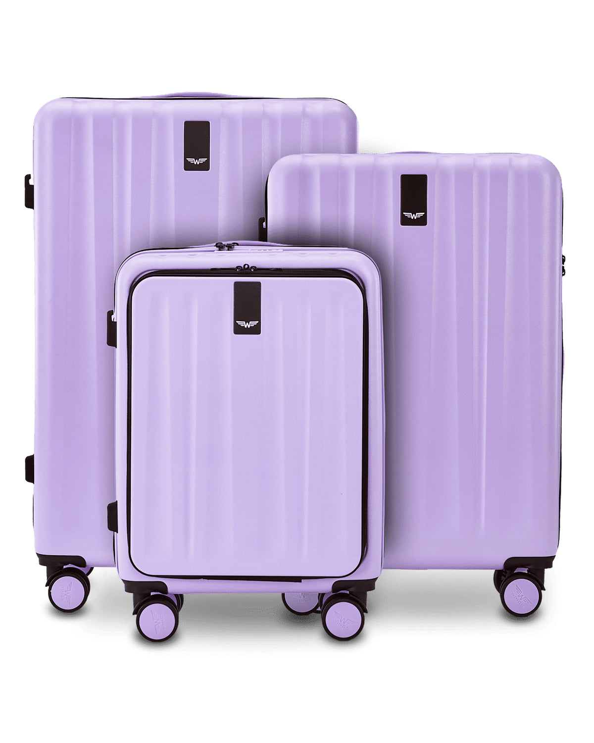 Zestaw 3 walizek WINGS GREBE WHITE PURPLE