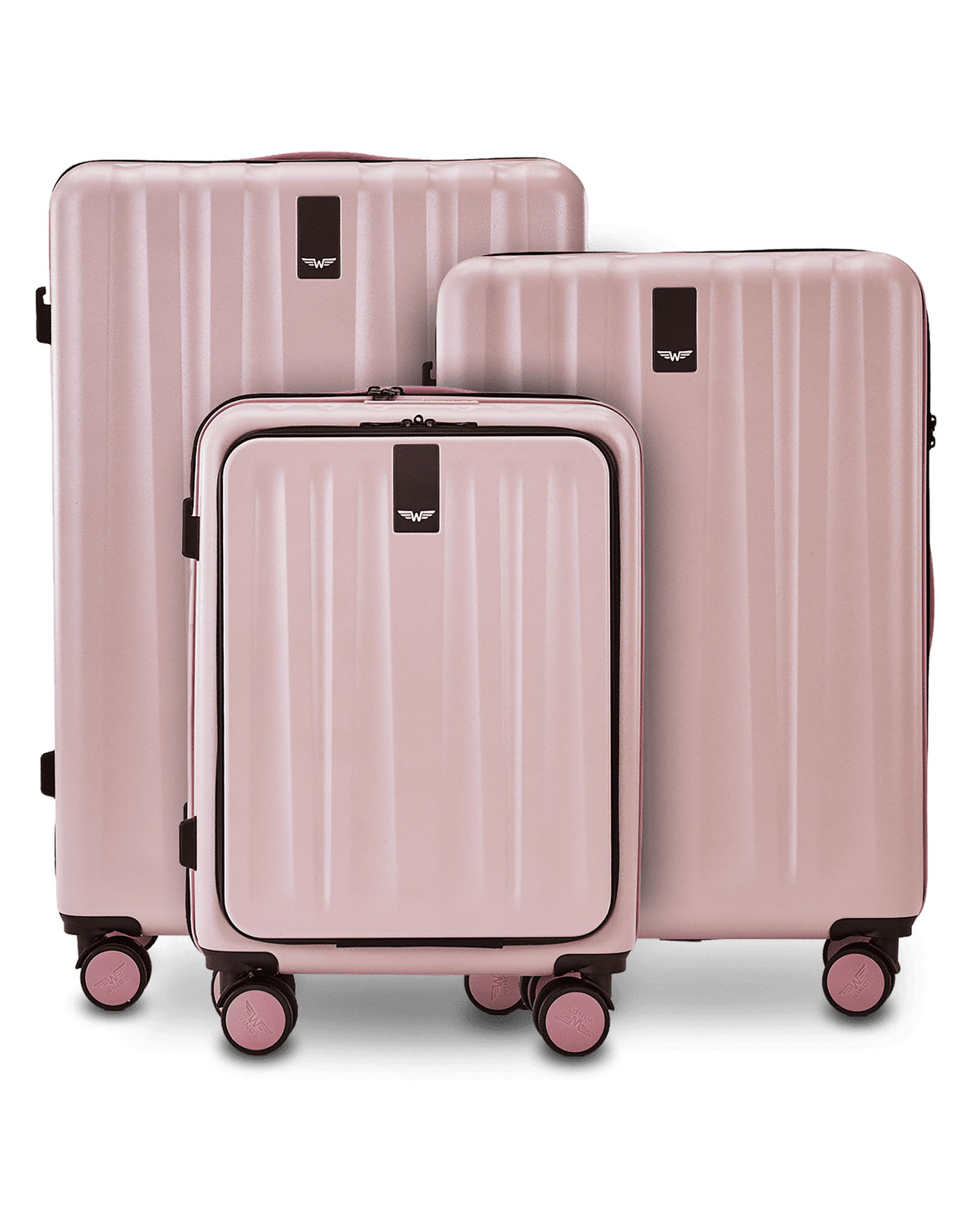 Zestaw 3 walizek WINGS GREBE ROSE GOLD
