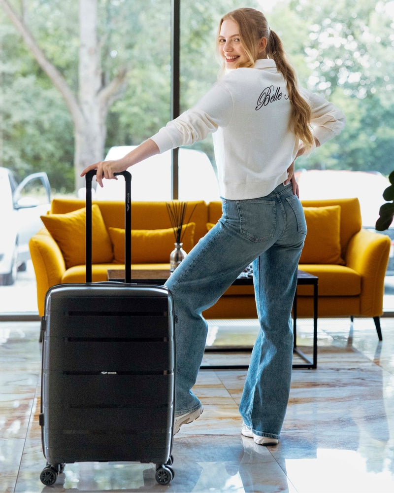 Walizka kabinowa Wings HAWFINCH 3.0 polipropylen  20" BLACK