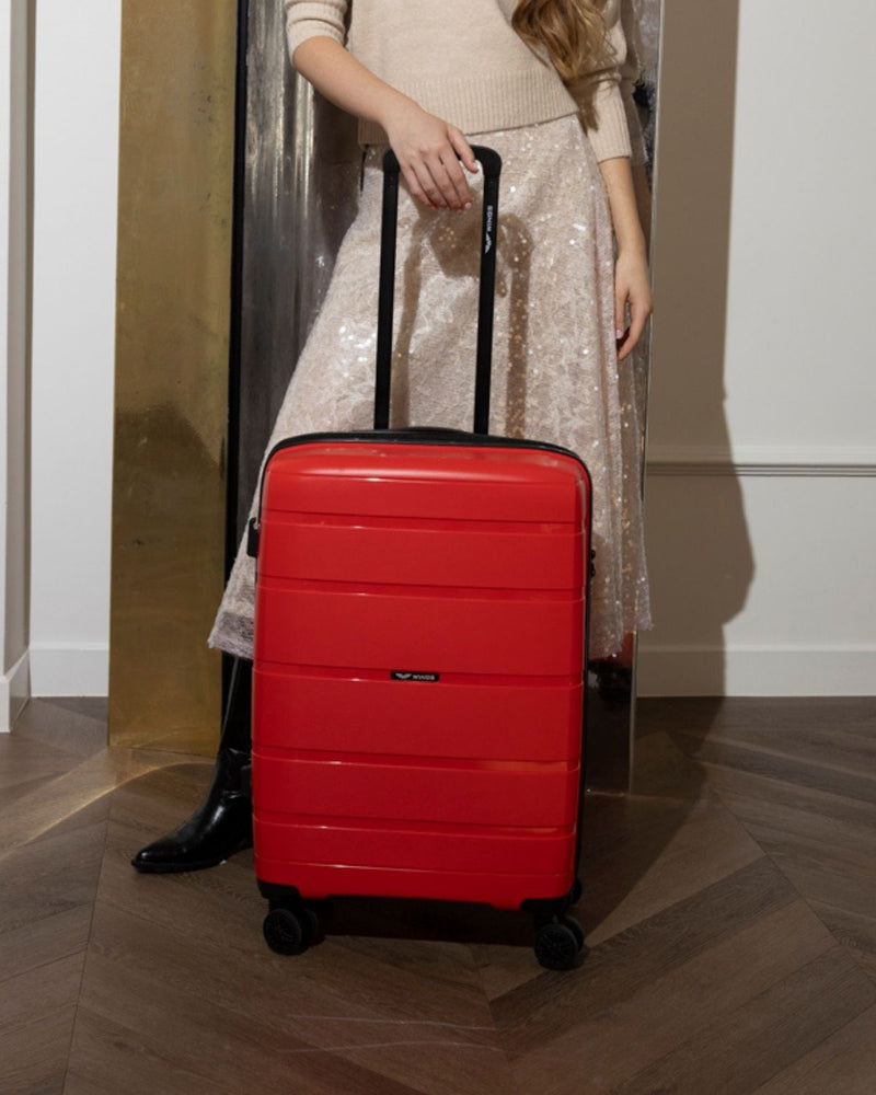 Walizka średnia Wings HAWFINCH 2.0  polipropylen 24" RED