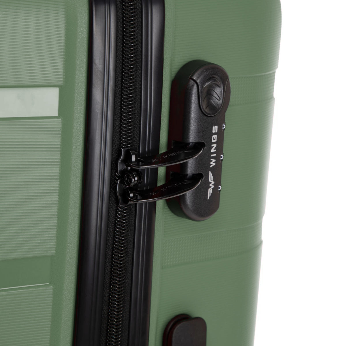 Komplet 3 walizek Wings HAWFINCH 3.0 polipropylen BLACKISH GREEN