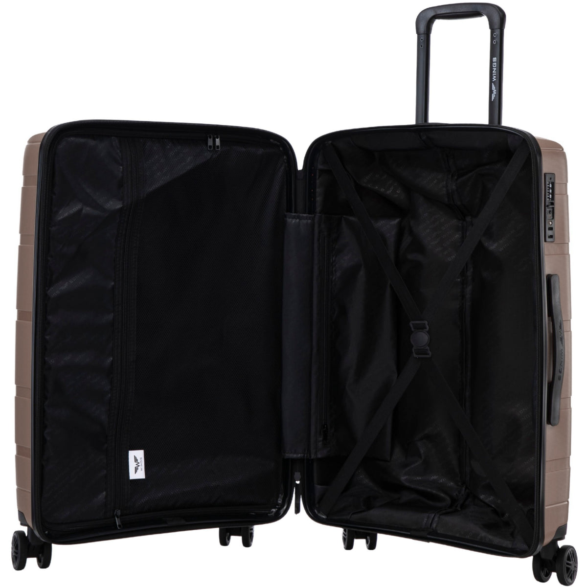 Komplet 3 walizek Wings HAWFINCH 3.0 polipropylen COFFEE