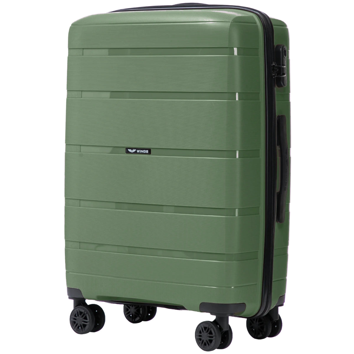 Komplet 3 walizek Wings HAWFINCH 3.0 polipropylen BLACKISH GREEN