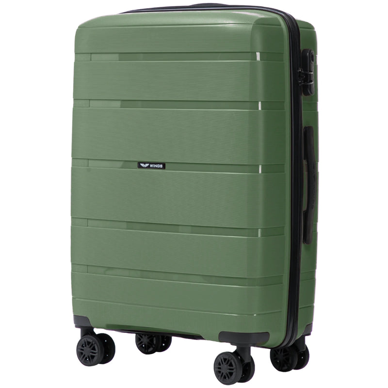 Komplet 3 walizek Wings HAWFINCH 3.0 polipropylen BLACKISH GREEN