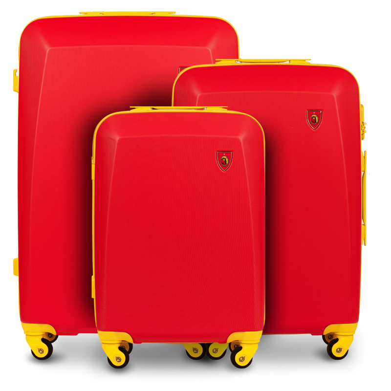 Zestaw 3 walizek Wings x Jagiellonia RED