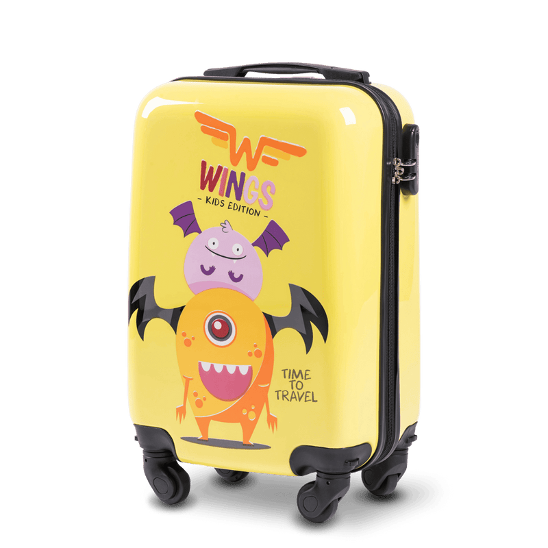 WINGS KIDS Walizka kabinowa twarda Jay Monster 18"