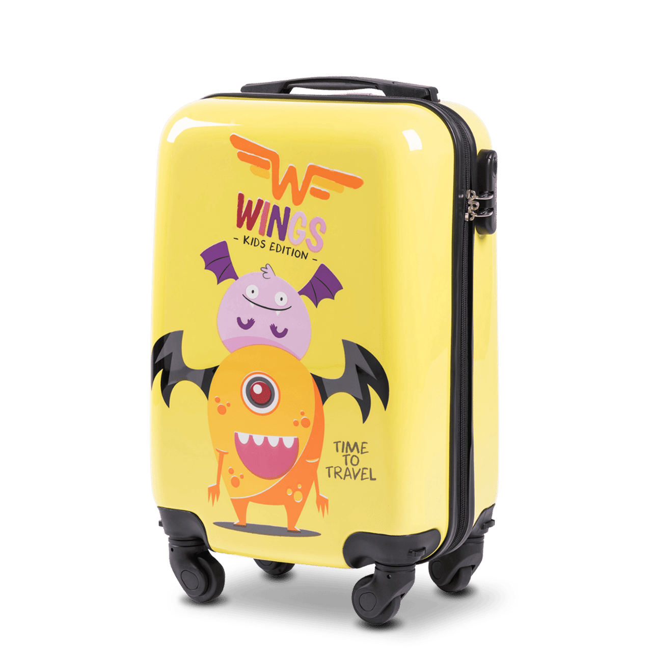 WINGS KIDS Walizka kabinowa twarda Jay Monster 20"