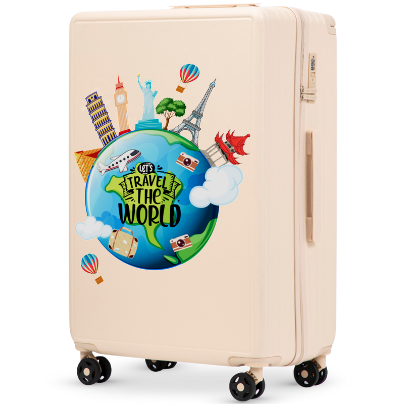 Walizka duża Wings ABS+ 28" Customized DIRTY WHITE TOURISM