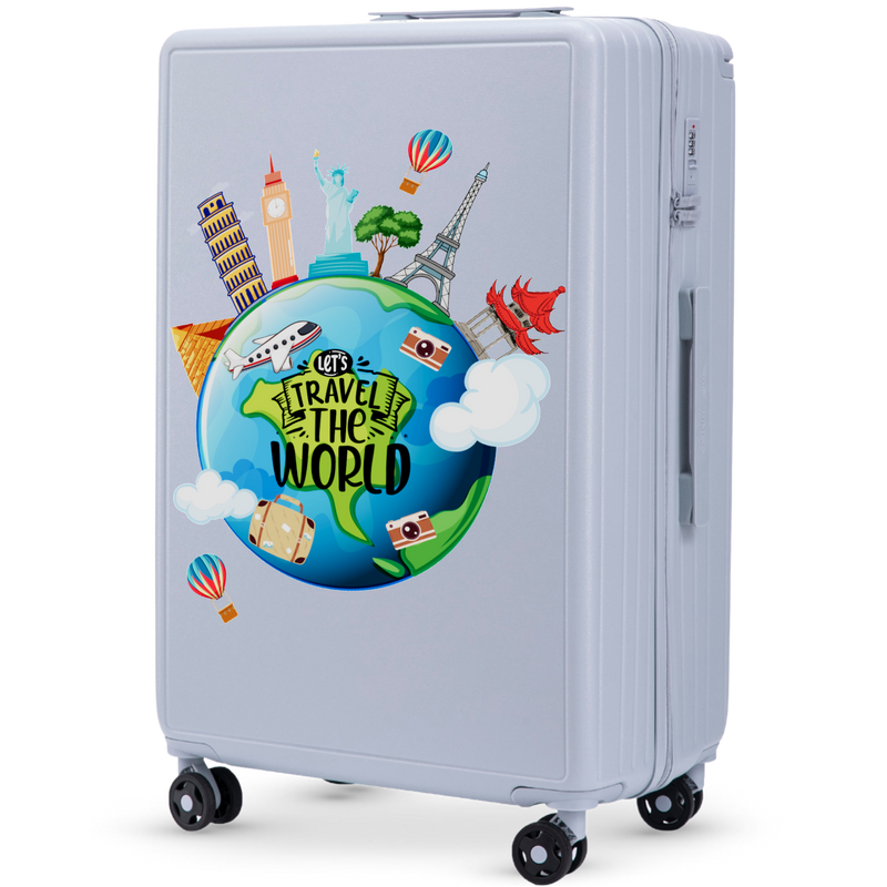Walizka duża Wings ABS+ 28" Customized PASTEL BLUE TOURISM