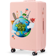 Walizka duża Wings ABS+ 28" Customized SOFT PINK TOURISM