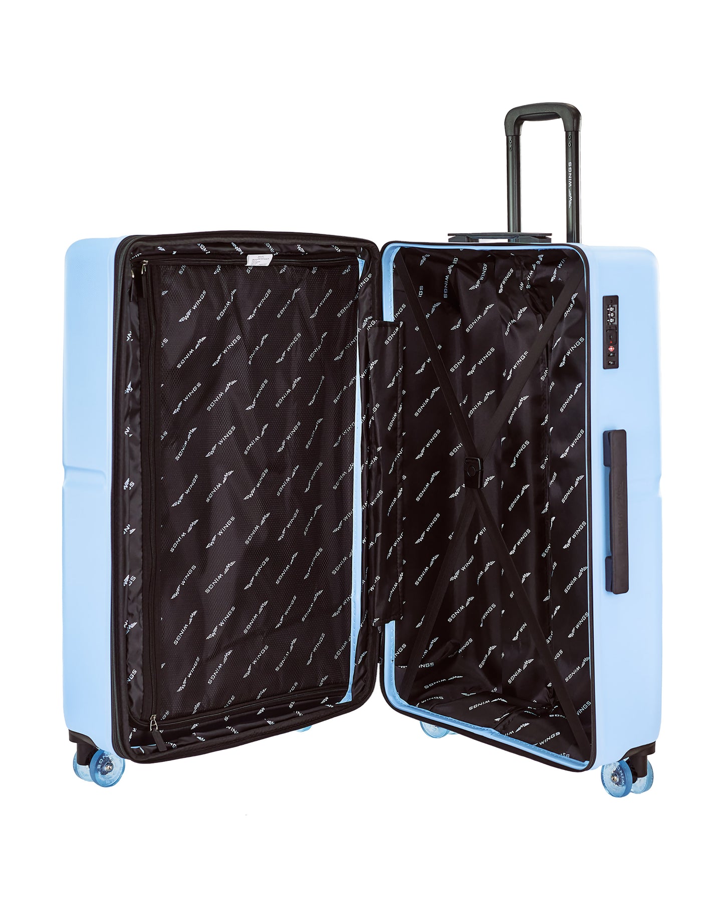 Walizka DUŻA WINGS MAGPIE 28" LIGHT BLUE