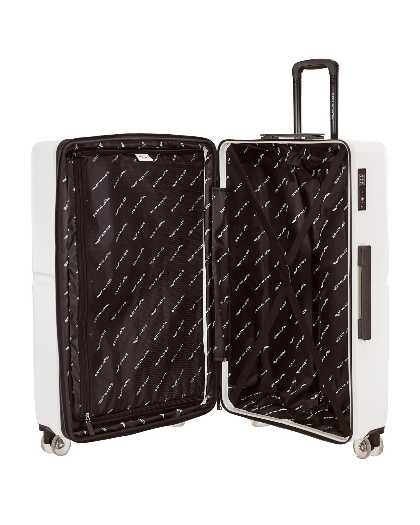 Walizka DUŻA WINGS MAGPIE 28" OFF WHITE