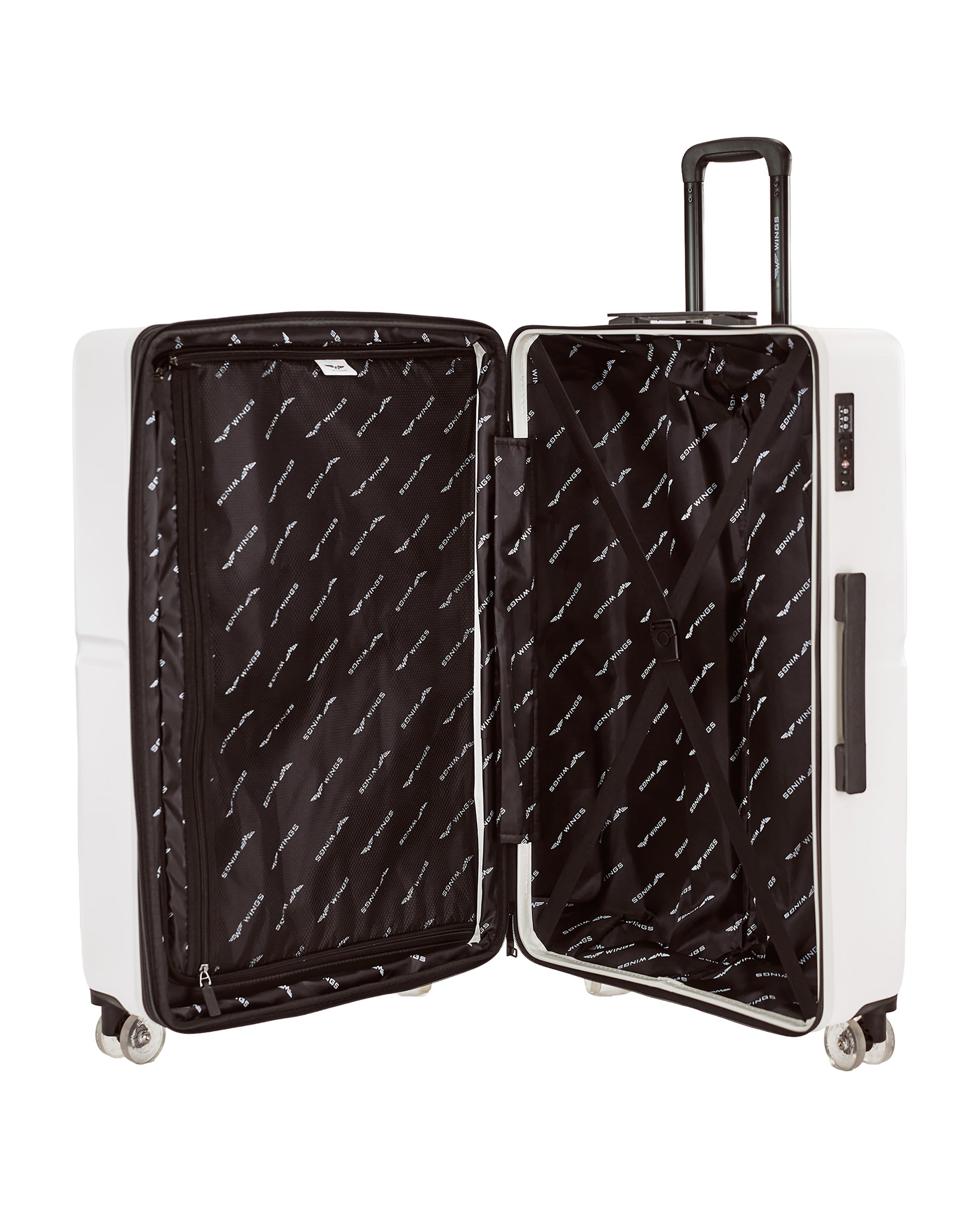 Walizka DUŻA WINGS MAGPIE 28" OFF WHITE