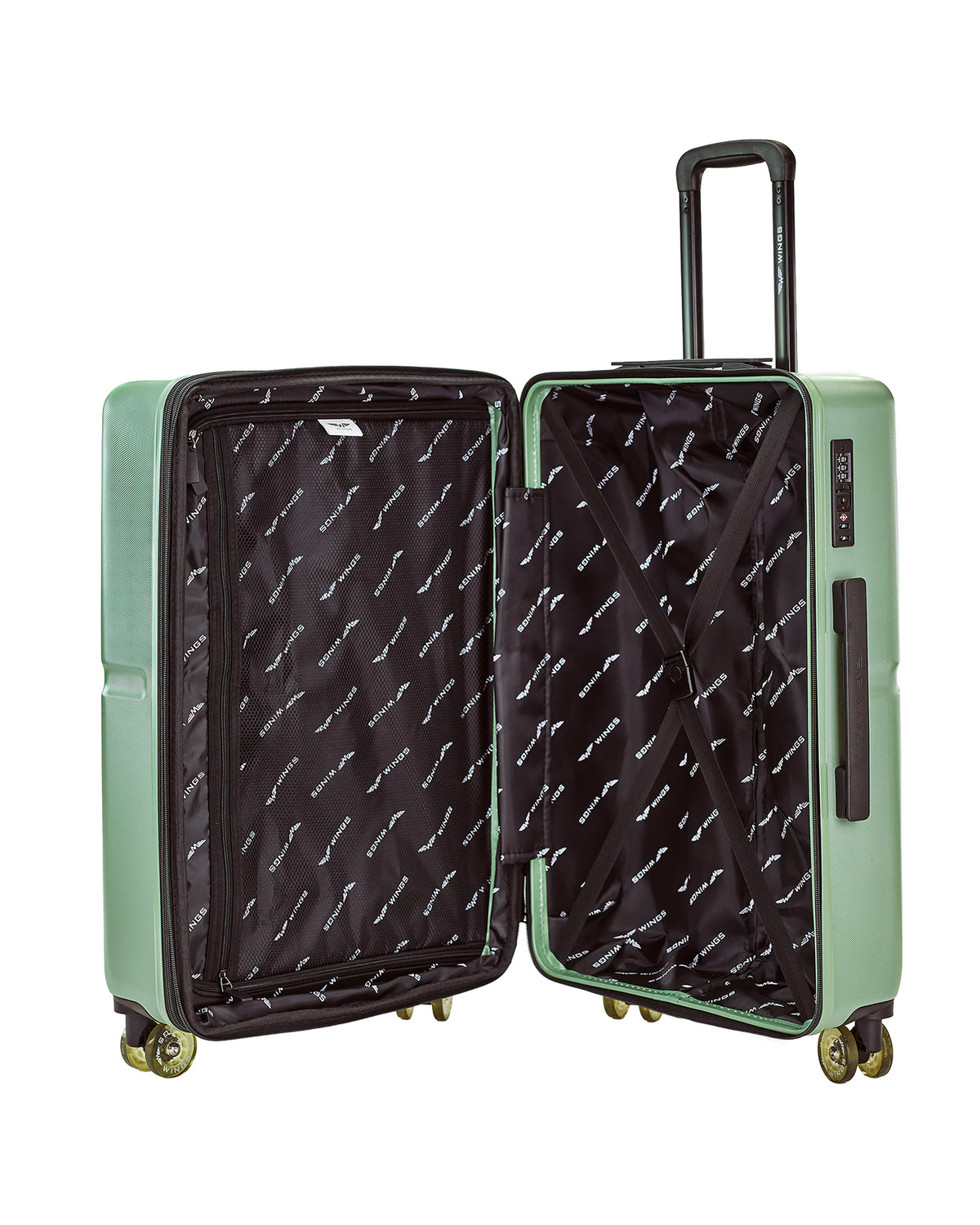 Walizka Średnia WINGS MAGPIE 24" ARMY GREEN