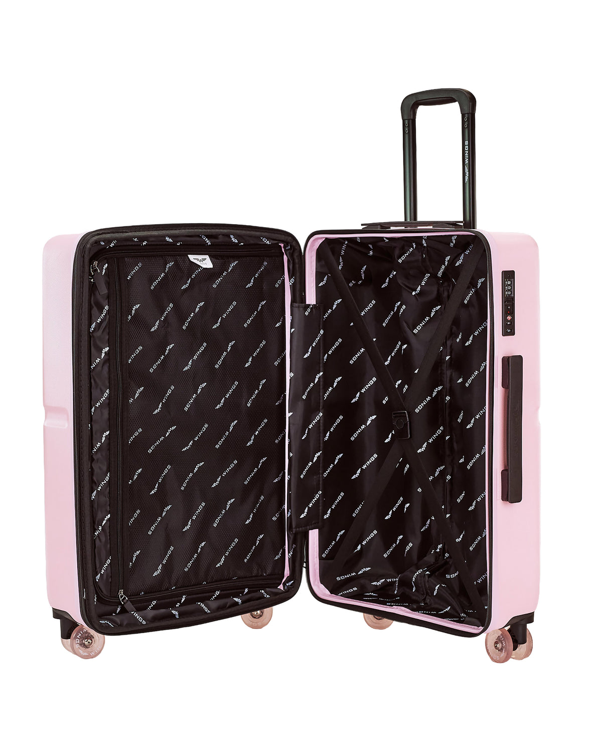 Walizka Średnia WINGS MAGPIE 24" PINK