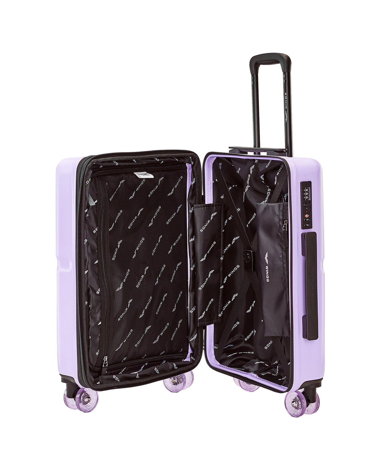 Walizka KABINOWA WINGS MAGPIE 20" WHITE PURPLE