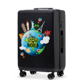 Walizka średnia Wings ABS+ 24" Customized BLACK TOURISM