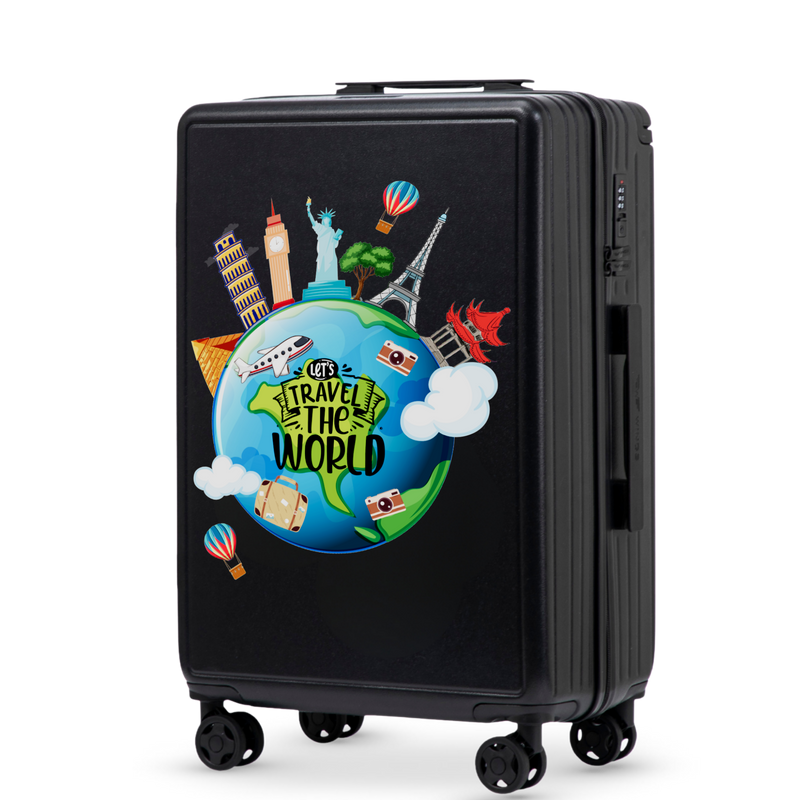 Walizka średnia Wings ABS+ 24" Customized BLACK TOURISM