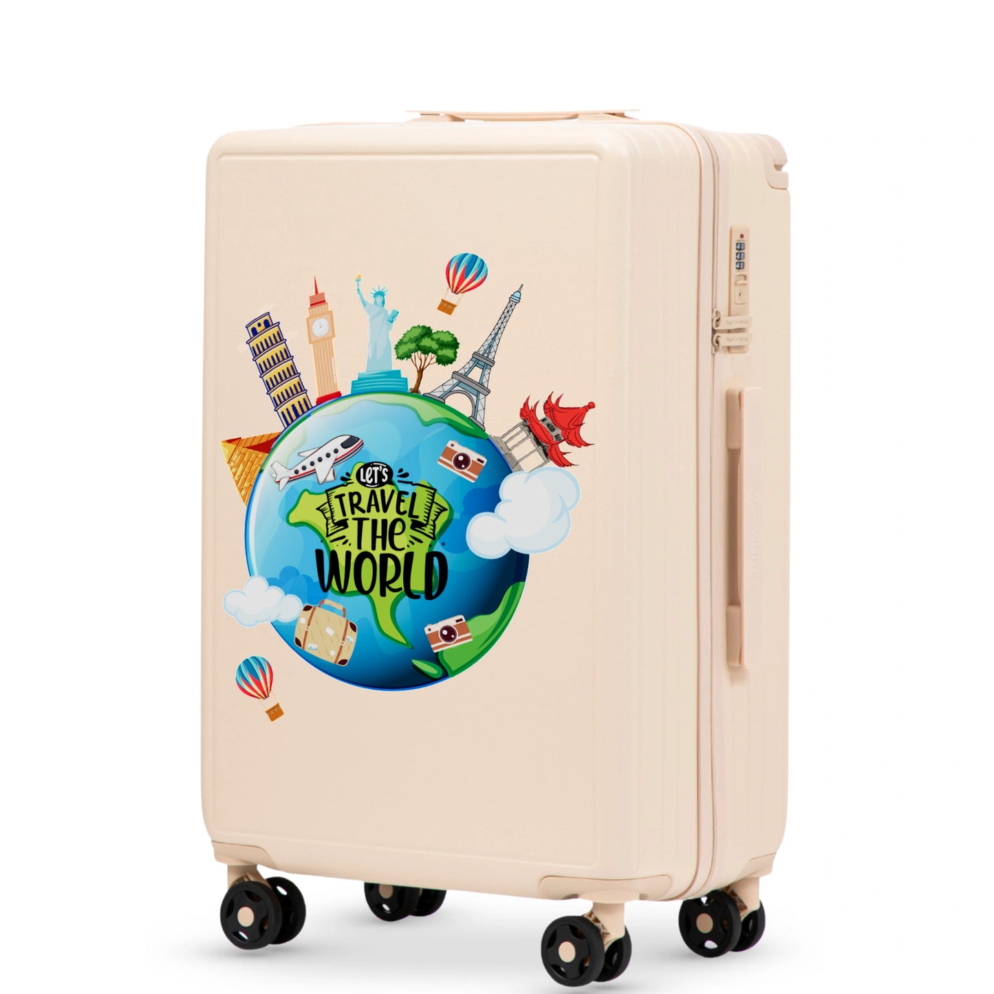 Komplet 3 WALIZEK Wings ABS+ Customized TOURISM DIRTY WHITE