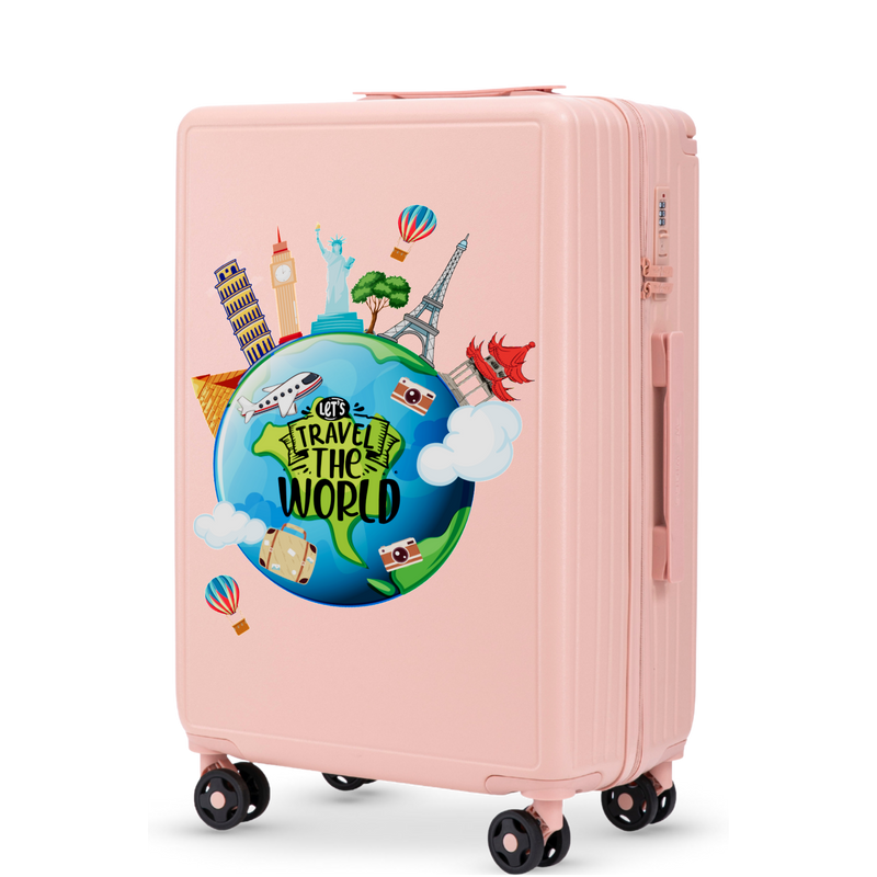 Walizka średnia Wings ABS+ 24" Customized SOFT PINK TOURISM