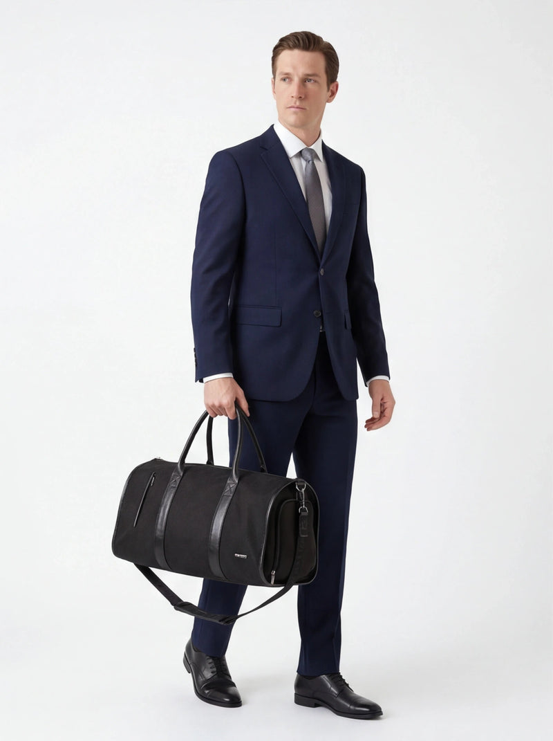 Elegancka torba na garnitur 2w1 WINGS BLACK