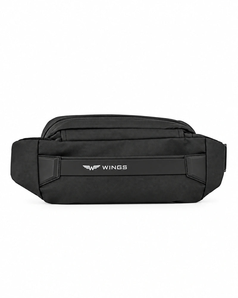 Nerka podróżna VIREO WINGS funkcjonalna saszetka z kieszenią na butelkę BLACK