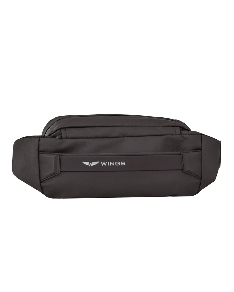Nerka podróżna VIREO WINGS funkcjonalna saszetka z kieszenią na butelkę BLACK