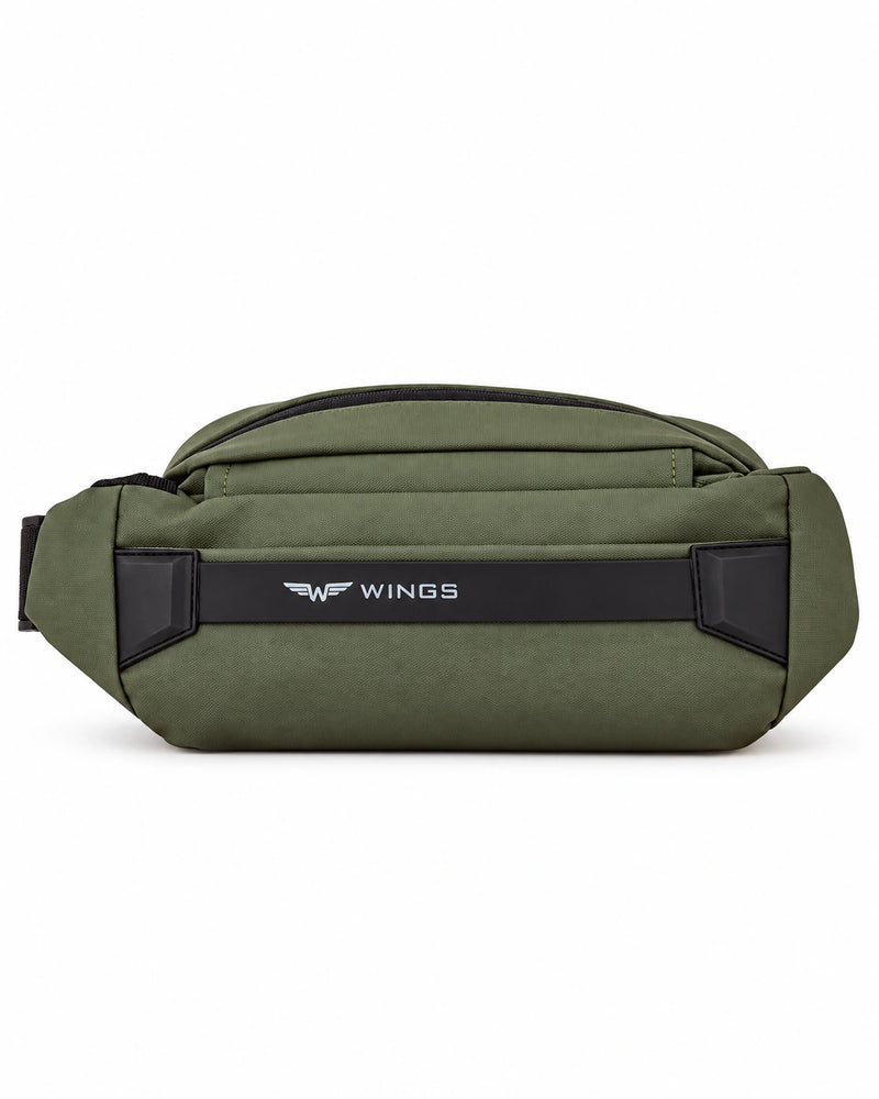 Nerka podróżna VIREO WINGS funkcjonalna saszetka z kieszenią na butelkę GREEN